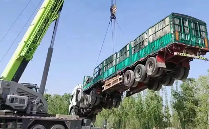 明水道路脱困救援案例
